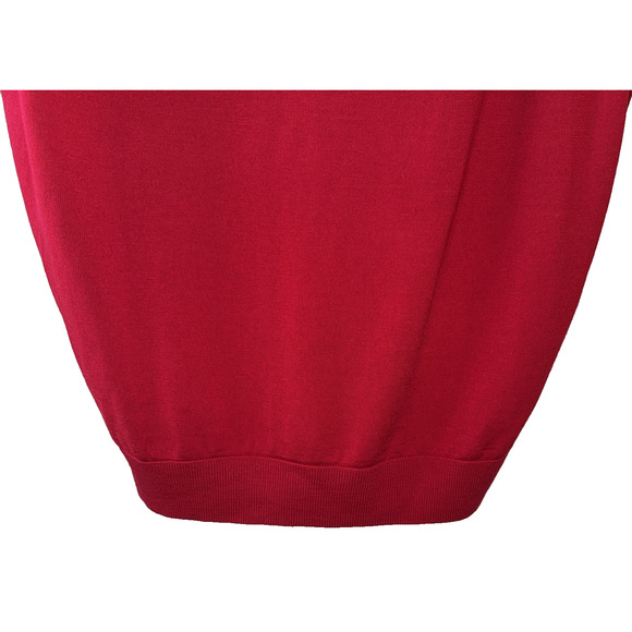 Daniel Cremieax Red Wool Red Sweater Vest Size L - Picture 8 of 10